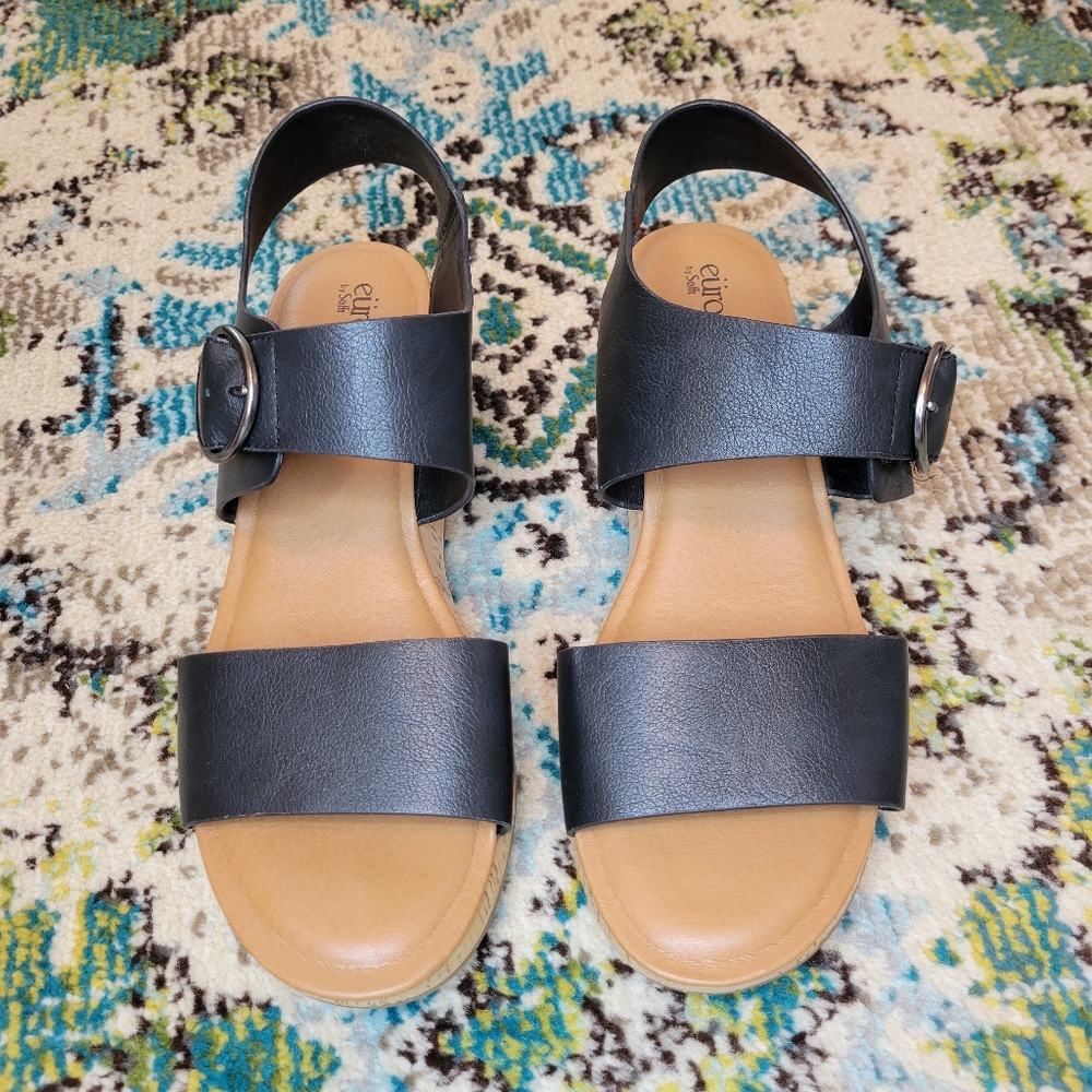Eurosoft Finnly‎ Wedge Strappy Sandal, Size Womens 11M